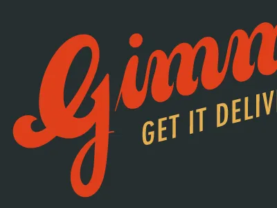 Gimme Logo brand concepting design elegant logo process typography