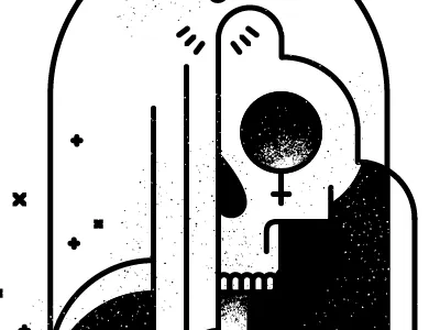 What you are I once was. black grit illustration reaper skull sword vector brushes white