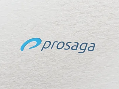 Prosaga brand identity logo medical product services