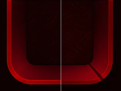 which has more depth? app apple candy depth icon ios metal metallic red