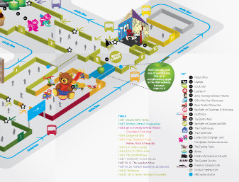 Pocket guide - Exhibtion (map) colour design guide icons info