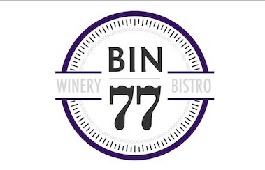 Bin77 Logo Concept design logo purple wine