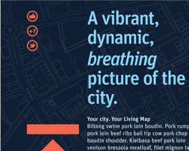 Coming Soon iphone living map scrolling website