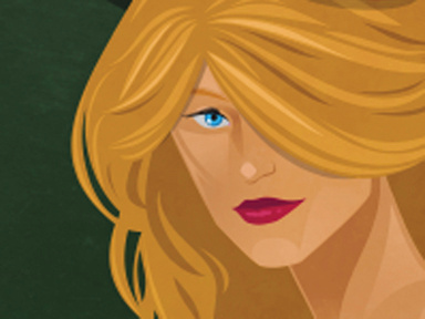 Peach - Detail Shot 1 art design girl illustration illustrator pen tool photoshop pin up princess peach sexy super mario bros. vector video games