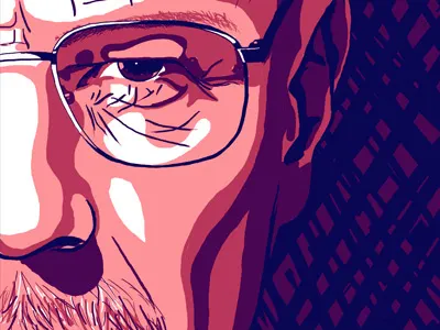 Walter blue breaking bad duotone red twotone walter white
