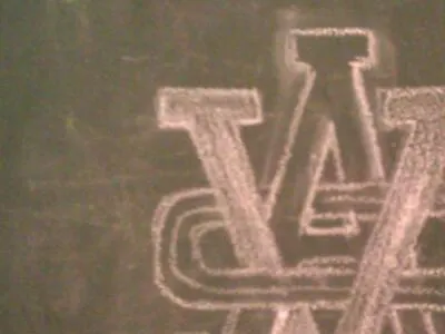 avs monogram chalk lettering monogram