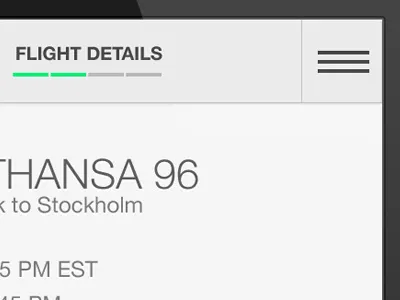 OutBound App Concept air airplane bar flight home ios iphone progress typography ux