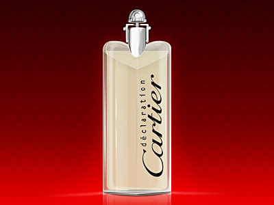 Déclaration bottle cartier cartier declaration declaration glass metal perfume photoshop plastic red spray vector