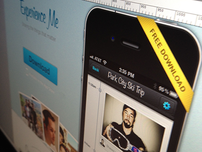 Landing page for iPhone app! app download ios iphone landing mobile site splash web