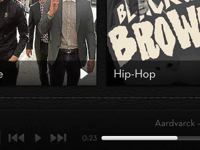 Shuffler Redesign ipad leather shuffler ui