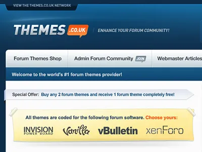 Theme Shop Concept design forums shop store store front styles templates themes web