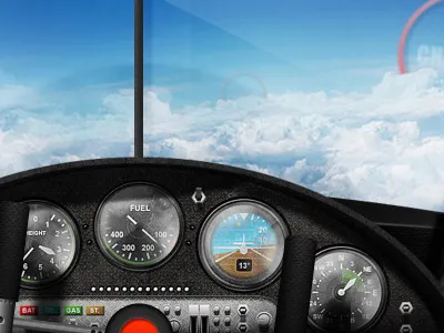 Cockpit airplane clouds cockpit dashboard fly instruments plane