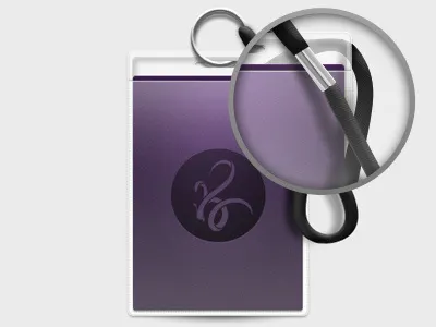 VIP pass icon id lanyard