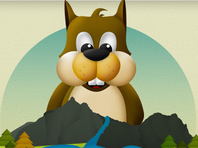 Nature mountains nature squirrel trees water