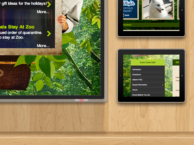 Image screens display glow ipad led shadow shelf tv wood