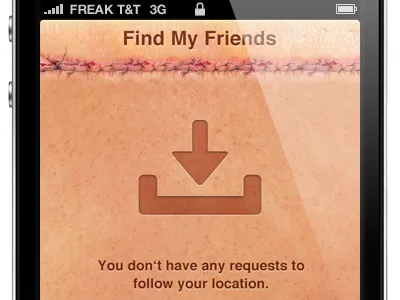 Stop the texture madness! apple find my friends gross textures