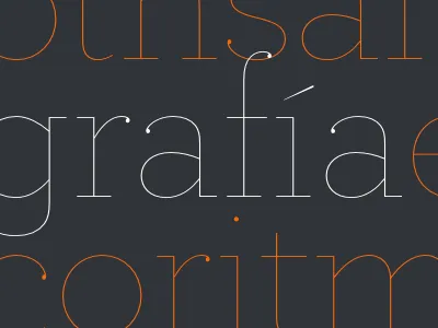 Tipografía archer keynote type vibrant