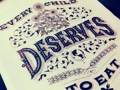 Every Child Fully Inked design inspiration lettering rough sketch type whatever