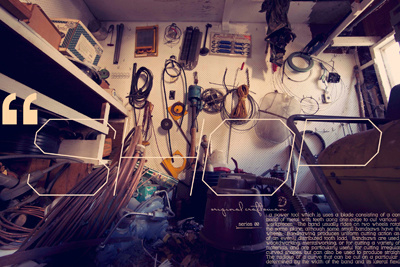 Tool Series / Shop junk photography tools typography vintage