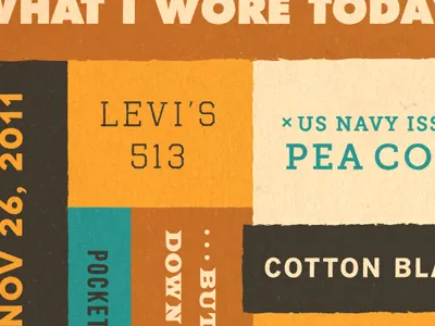 What I Wore Today (John Lee) clothes illustration swap type