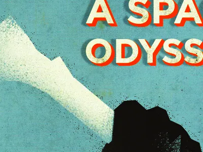 Kubrick's tribute // draft 2001 design film graphic kubrick odyssey poster print space stanley