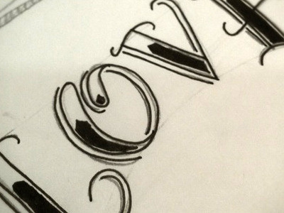 Love illustration lettering tattoo