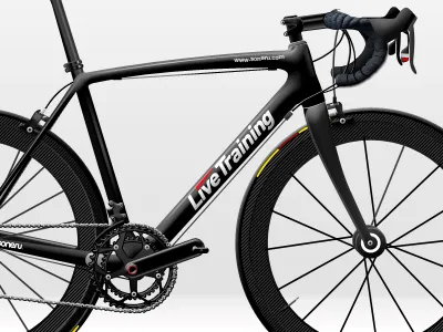 Livetraining bike design icon illustration photoshop