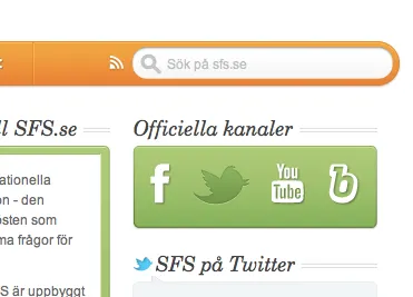 Official channels box search social