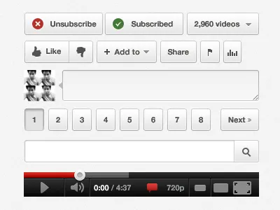 Youtube UI play ui youtube