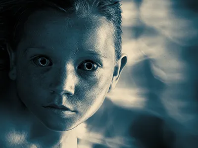 Fish Kids ‘Annabelle’ face fish moody scales swim water