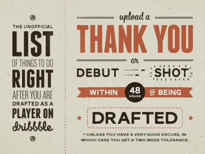 The Unofficial List... debut lost type texture vintage