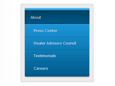 Imageless CSS3 Subnav navigation subnav ui web website