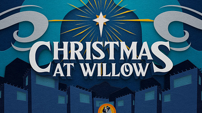 Christmas at Willow (2021) christmas church design illustration papercraft sermon sermon art sermon series