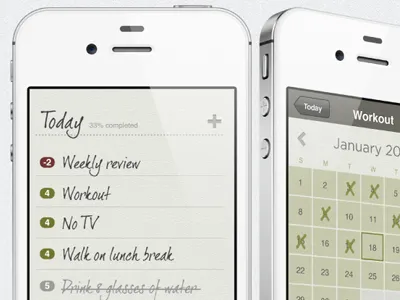 Habit App app design habit ios iphone phone ui