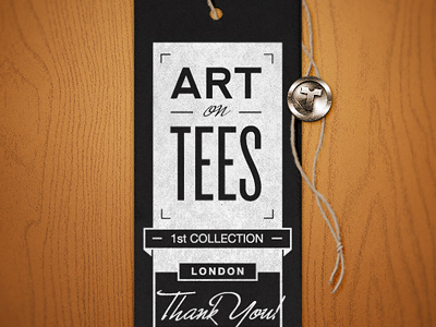 Hang Tag Concept grunge illustration label twinne type