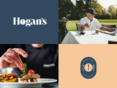 Hogan's Lounge - Primary & Secondary Logos brand brand logo branding design golf course graphic design logo restaurant vector