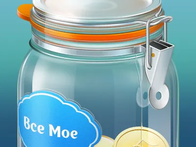 Jar icon glass icons illustration jar