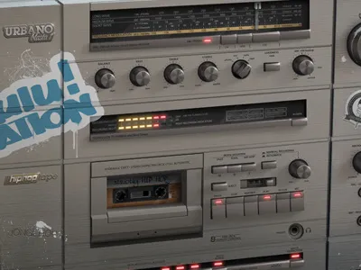 Urbano blaster button buttons dune dune dzn equalizer gang ghetto balster hip hop illustration interface sound tape