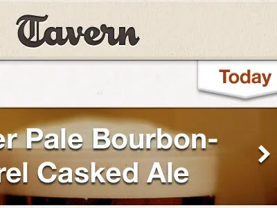 Tavern Branding brand branding ios iphone iphone 4 logo retina