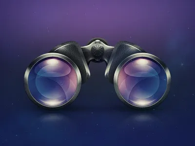 Binoculars apple binoculars icon ios lens shinny zoom