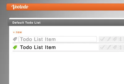 Vootodo css3 interface