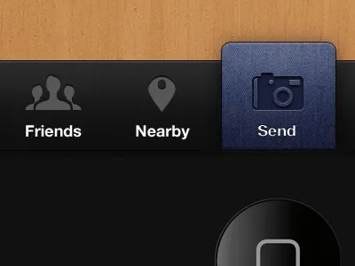 Send app denim iphone texture wooden