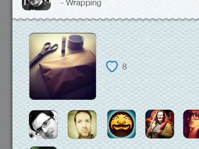 Instagram Facelift #6 - Likes app avatar blue heart instagram ios iphone likes texture wrapping