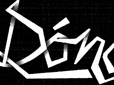 Don hand drawn texture type typography