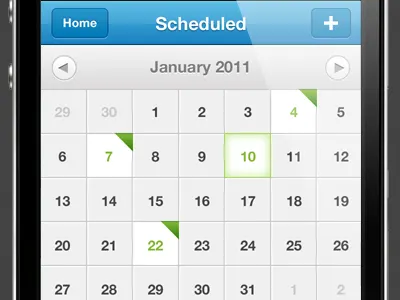 Tweaks app calendar ios iphone sydney ui