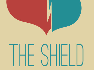 The Shield Minimal blue minimal poster red tv