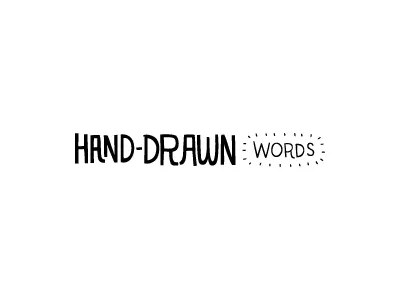 Hand-Drawn Words branding hand drawn lettering words