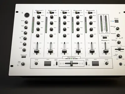 Total View dj mixer model music ray faustino render