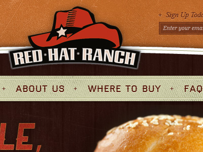Fresh hot designs. canvas distress food navigation texture western