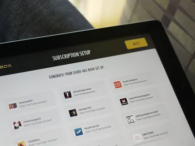 On-boarding: Subscription setup - iPad/iOS channels ios ipad launch onboarding subscription tv video